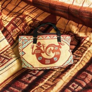 ⭐️El Paso Saddle Blanket Co Lizard 100% cotton Bag⭐️